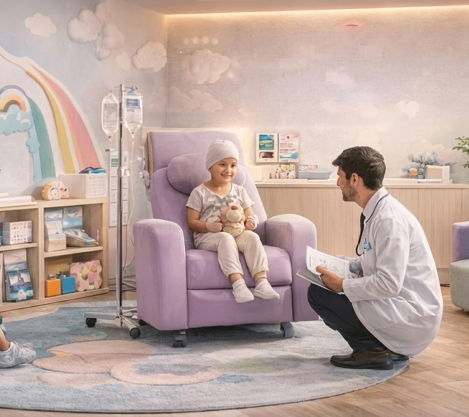 A calm day-care treatment room